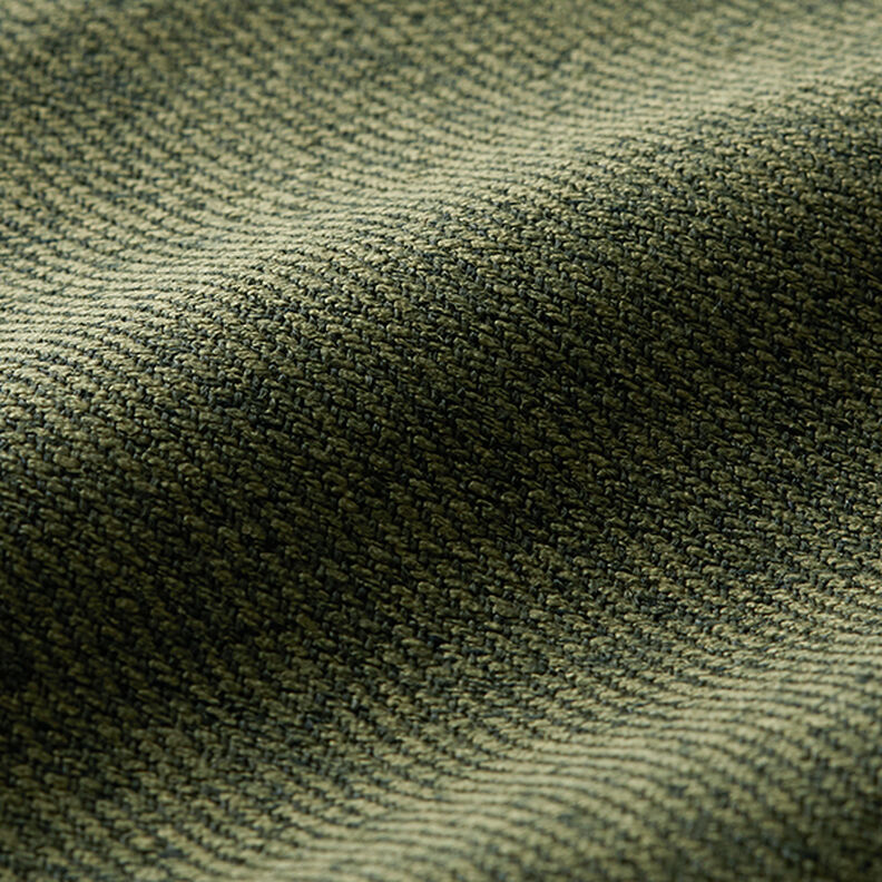 tessuto da tappezzeria effetto tessuto spinato – verde oliva scuro,  image number 2
