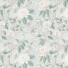 tessuto in cotone popeline sottili rami in fiore – blu-argento,  thumbnail number 1