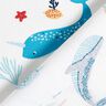 tessuto in cotone cretonne Animali subacquei – bianco/azzurro,  thumbnail number 4