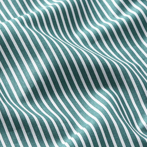 popeline di cotone strisce – petrolio/bianco, 