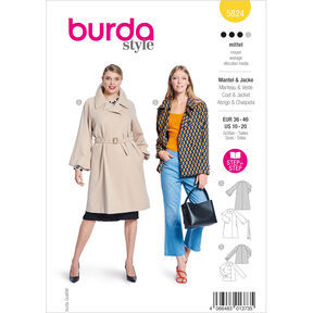 Giacca / Cappotto | Burda 5824 | 36-46, 