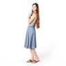 tessuto in misto lino stretch – colore blu jeans,  thumbnail number 6