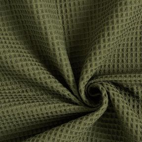 piqué nido d’ape – verde oliva scuro, 