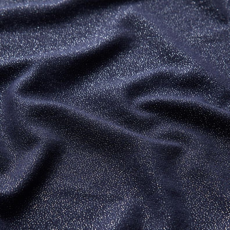 jersey di viscosa Glitter – blu notte,  image number 2