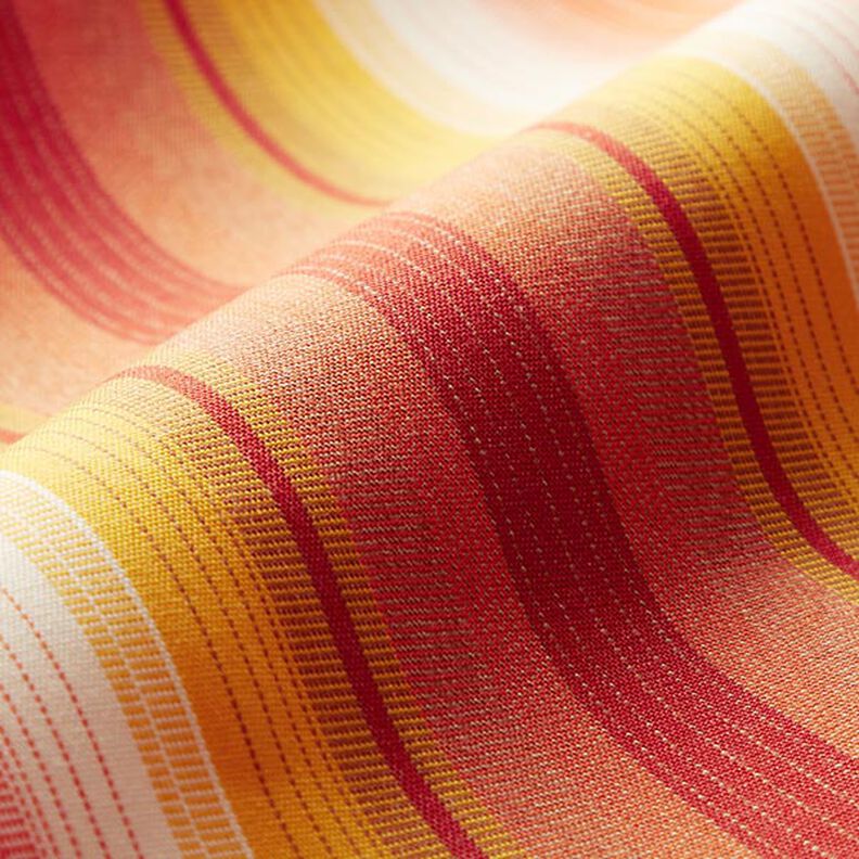 tessuto per tende da sole righe mélange – terracotta/senape,  image number 3