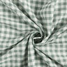 Tessuto in cotone a quadri strutturati – bianco/canna palustre,  thumbnail number 4