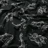 jersey di cotone Contorni di dinosauri | Glitzerpüppi – nero/bianco,  thumbnail number 1