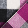 Tessuto per cappotto in misto lana vergine a quadri – uva,  thumbnail number 4