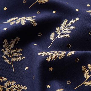 popeline di cotone, abeti – blu marino, 