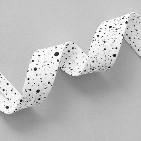 sbieco, macchie [ 20 mm ] – bianco/nero, 