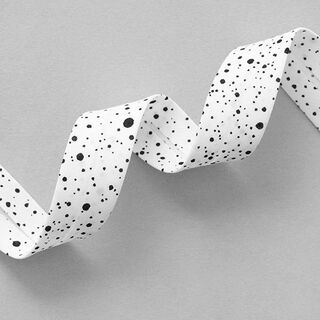sbieco, macchie [ 20 mm ] – bianco/nero, 