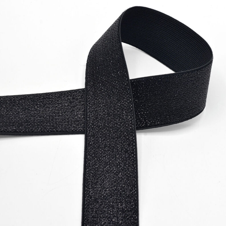 Fascia elastica metallizzata [40 mm] – nero,  image number 1