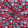 popeline di cotone Cuori di diamante | Poppy Fabrics – rosso borgogna,  thumbnail number 3