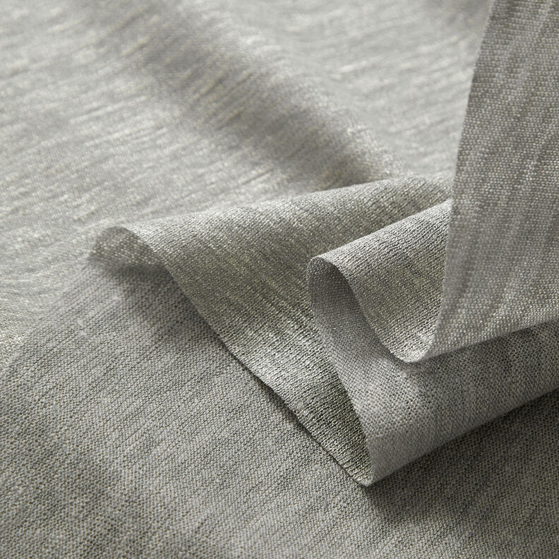 Jersey di lino melange lucido – grigio elefante/argento,  image number 3