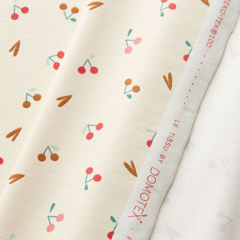 jersey di cotone Ciliegine – beige chiaro, image number 3