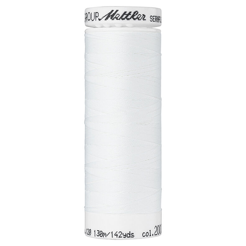 Cucirino Seraflex per cuciture elastiche (2000) | 130 m | Mettler – bianco,  image number 1