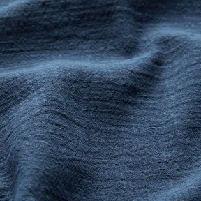 Tessuto di cotone con aspetto lino – blu reale, 