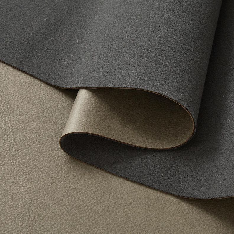 tessuto da tappezzeria Effetto pelle stampato – grigio,  image number 4