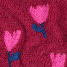 tessuto peluche Tulipani | Poppy Fabrics – rosso carminio, 