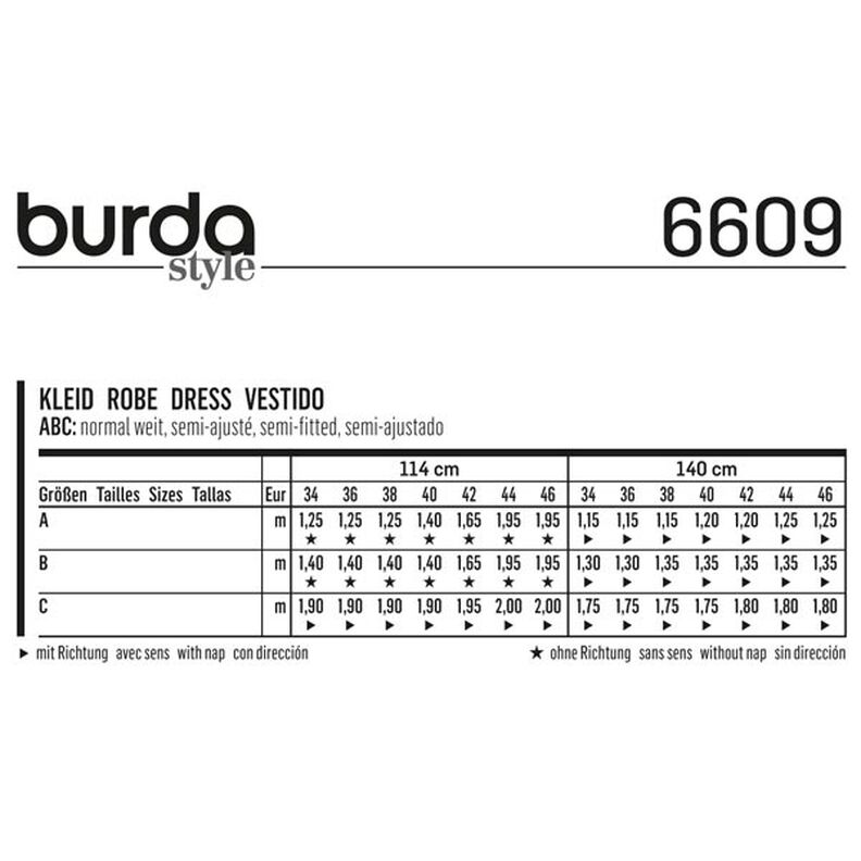 abito, Burda 6609,  image number 6
