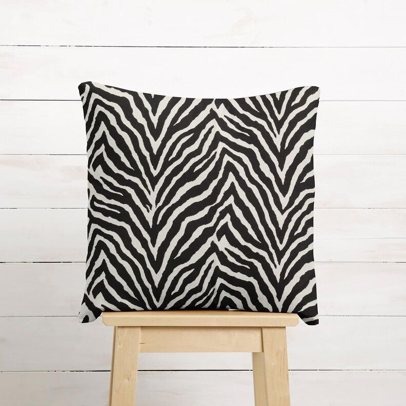 tessuto arredo Jacquard Zebra – avorio/nero,  image number 7