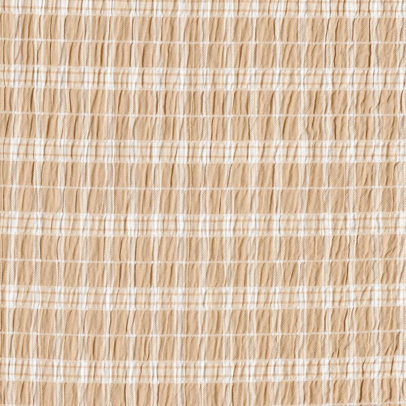 seersucker righe assortite – sabbia/bianco,  image number 1