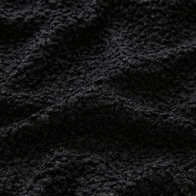 Maglia bouclé liscia – nero,  image number 2