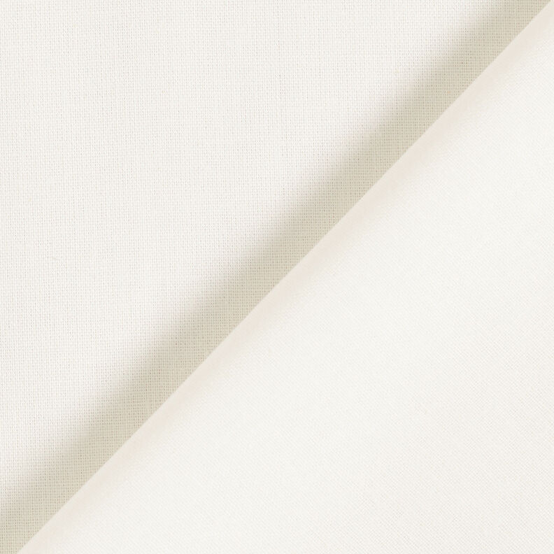 tessuto in cotone cretonne tinta unita – bianco lana, image number 3