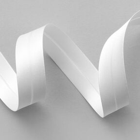 Nastro in sbieco satin [20 mm] – bianco, 