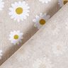 tessuto arredo mezzo panama piccole margherite – naturale/bianco,  thumbnail number 4