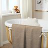 tessuto in spugna stretch tinta unita – beige,  thumbnail number 7