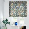 tessuto arredo mezzo panama foglie di banano – grigio blu/tortora chiaro,  thumbnail number 6