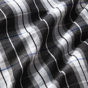 Pantalone elasticizzato a quadri larghi – nero/bianco, 