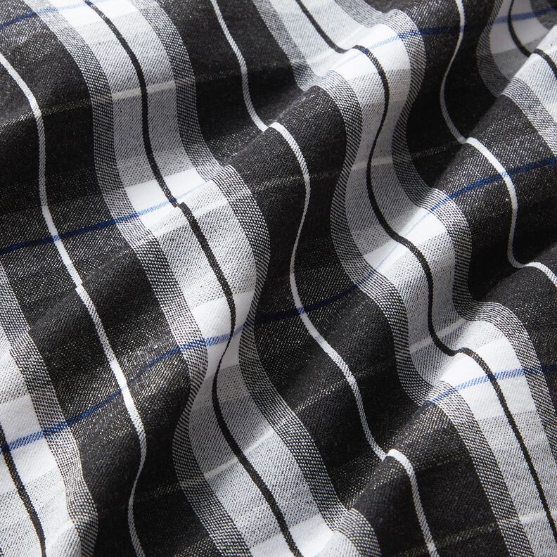 Pantalone elasticizzato a quadri larghi – nero/bianco,  image number 2