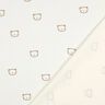 Jersey a nido d’ape orsetti | Poppy Fabrics – bianco lana/marrone capriolo,  thumbnail number 4