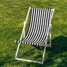 Outdoor Tessuto per sedia a sdraio Righe longitudinali 44 cm – nero,  thumbnail number 4