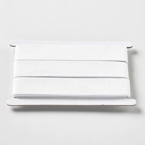 Nastro elasticizzato liscio [3 m | 25 mm] – bianco, 