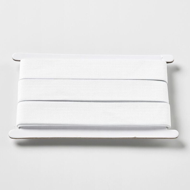 Nastro elasticizzato liscio [3 m | 25 mm] – bianco,  image number 1