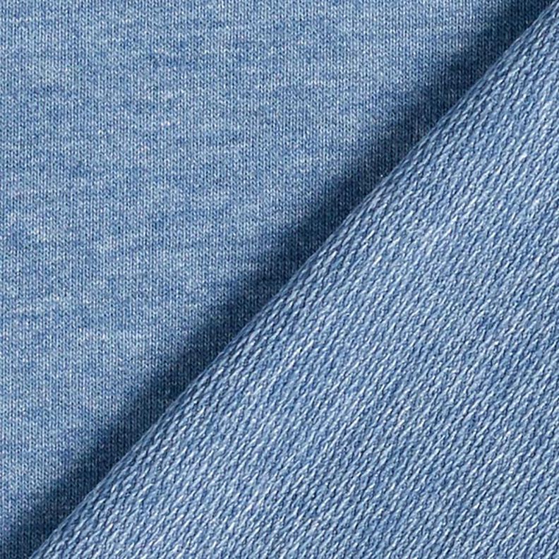 French Terry fine mélange – colore blu jeans/grigio,  image number 5