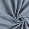 mussolina / tessuto doppio increspato ricami a giorno Tralci di fiori – grigio blu,  thumbnail number 3