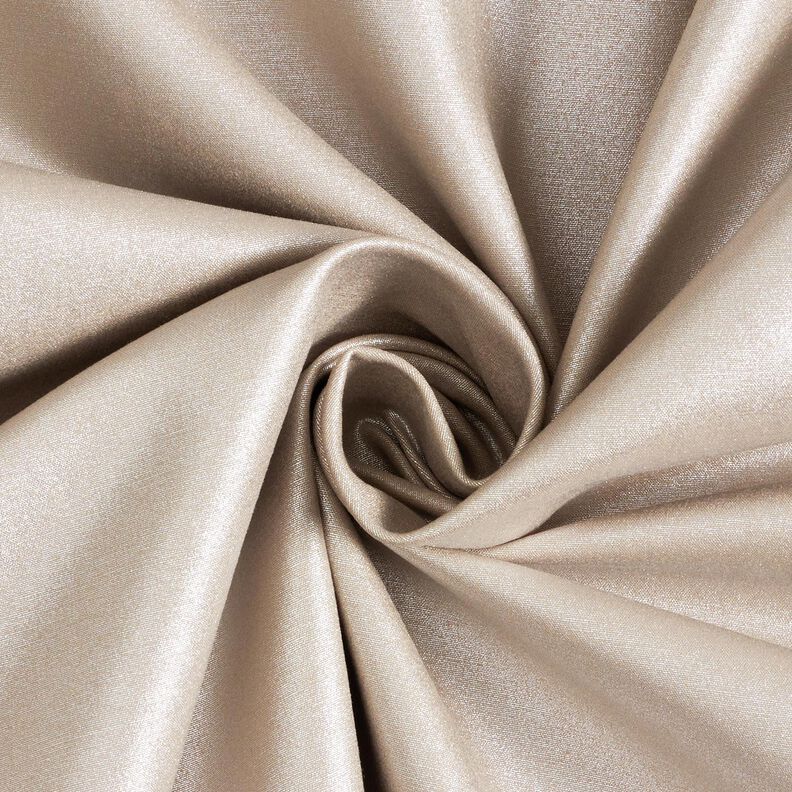 Tessuto per pantaloni elasticizzato brillante – oro effetto metallizzato/beige,  image number 1