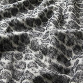 soffice jacquard per cappotti, motivo leopardato – antracite/grigio chiaro, 