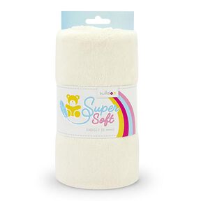 Tessuto peluche SNUGLY [1 m x 0,75 m | altezza pelo: 5 mm] - bianco sporco | Kullaloo, 