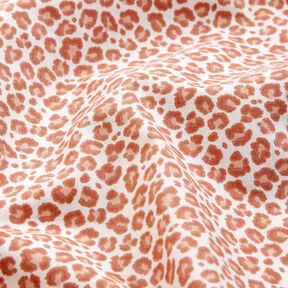tessuto in cotone cretonne motivo leopardato piccolo – avorio/rame, 