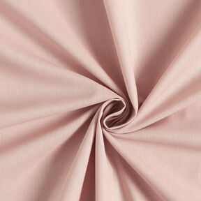 tessuto in cotone cretonne tinta unita – rosa antico chiaro | Resto 70cm, 