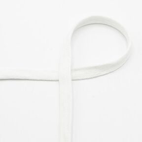 Cordoncino piatto Felpa cotone [15 mm] – bianco, 