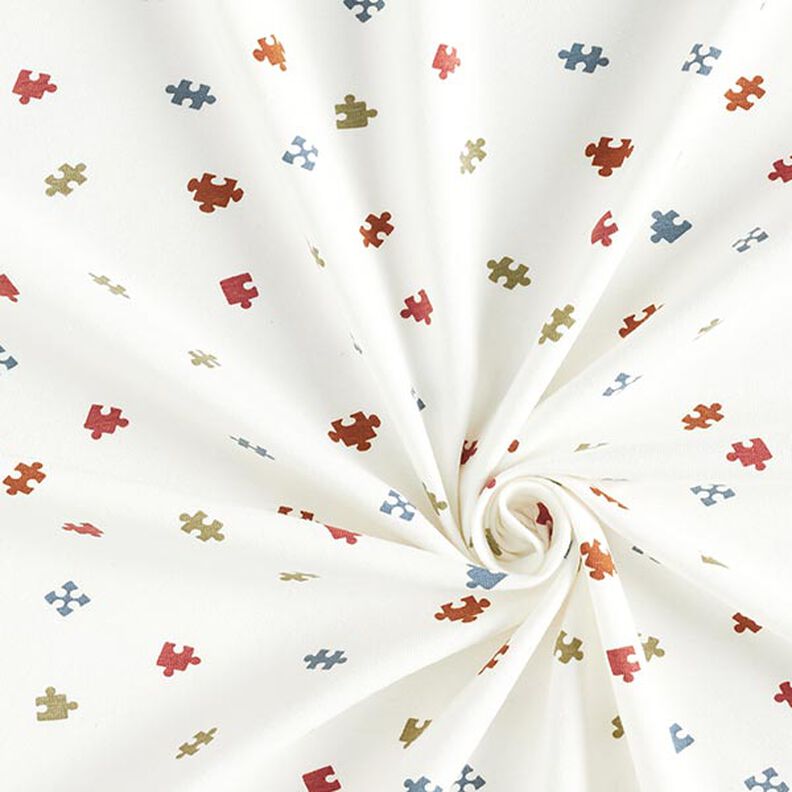 jersey di cotone pezzi del puzzle – bianco lana,  image number 3