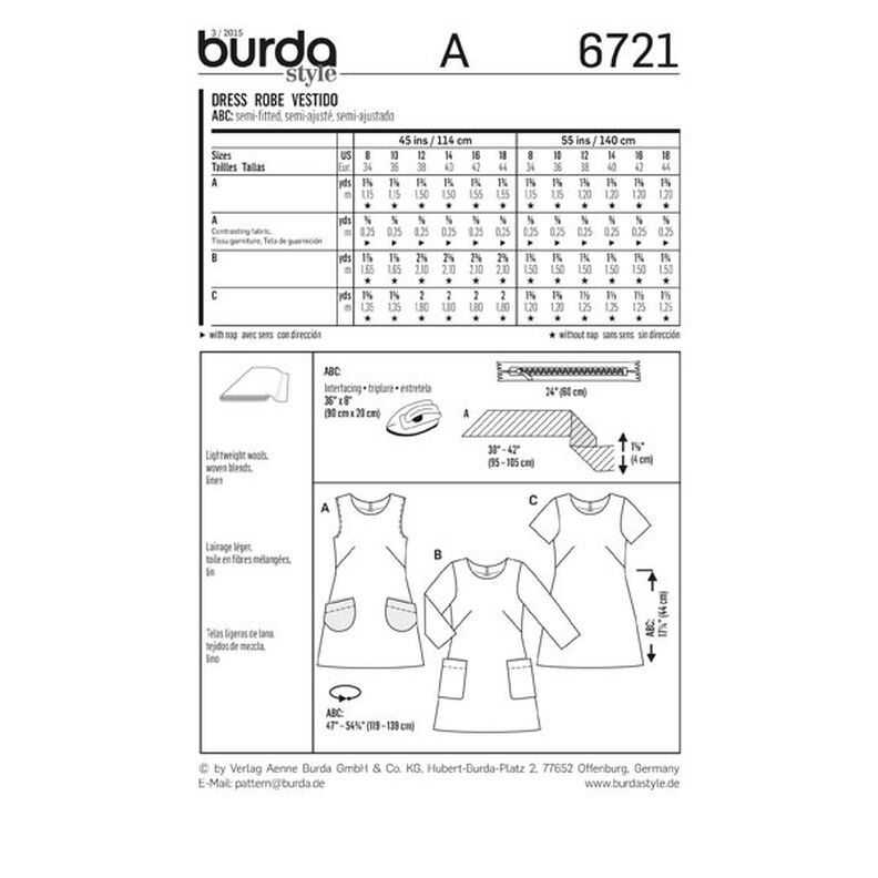 Vestito, Burda 6721,  image number 7