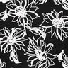 misto lino viscosa Girasoli astratti – nero/bianco,  thumbnail number 1