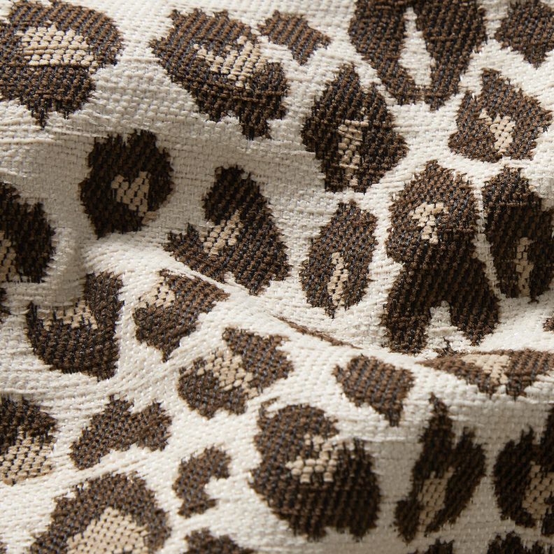 tessuto da tappezzeria Jacquard Leopardo – crema/anemone,  image number 2